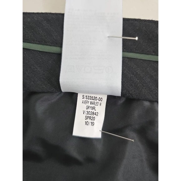 Banana Republic ~Women Size 10~ Gray Plaid Print "Avery" Ankle Pants Stretch. - Picture 9 of 12